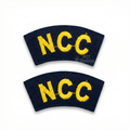 NCC arm title shoulder badge navy wing gold embroidery ncconline.in store