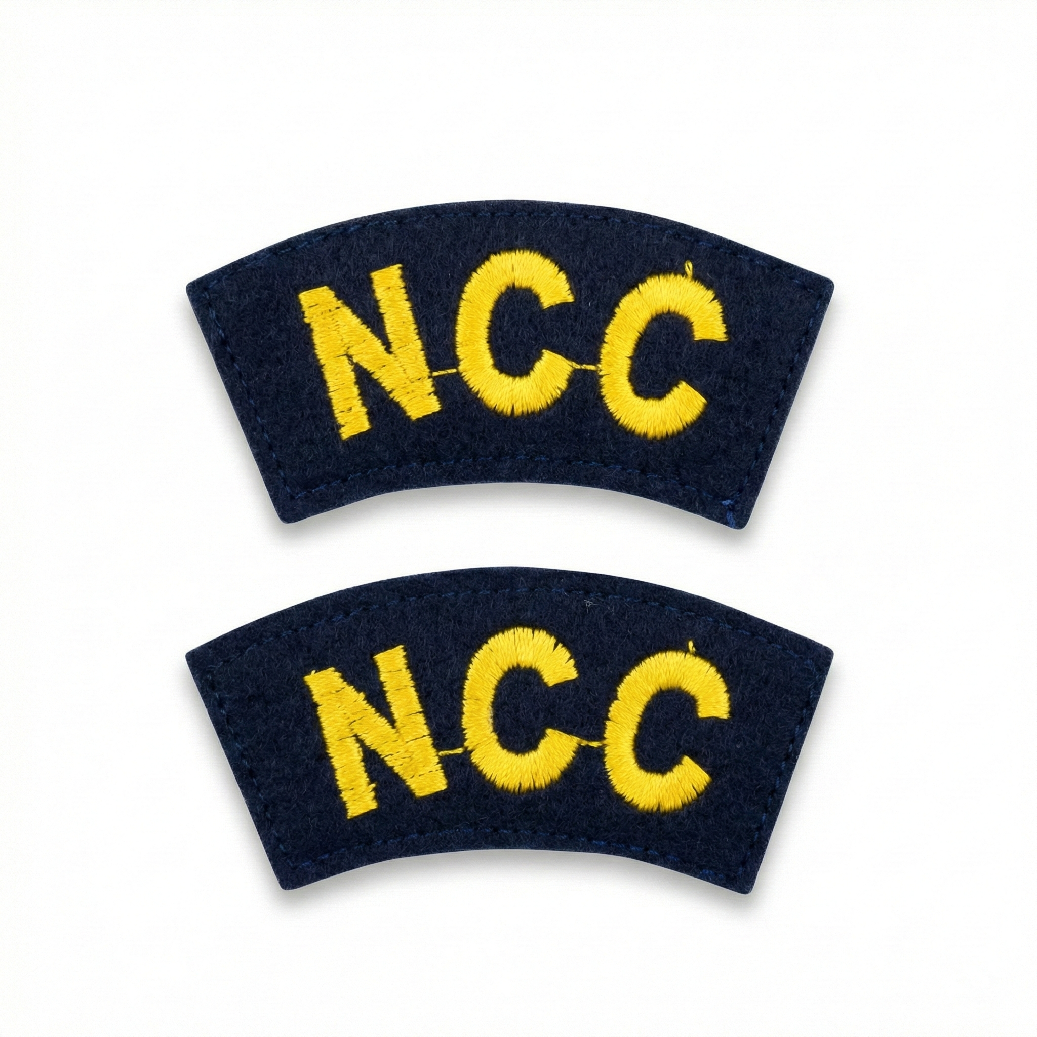 NCC arm title shoulder badge navy wing gold embroidery ncconline.in store
