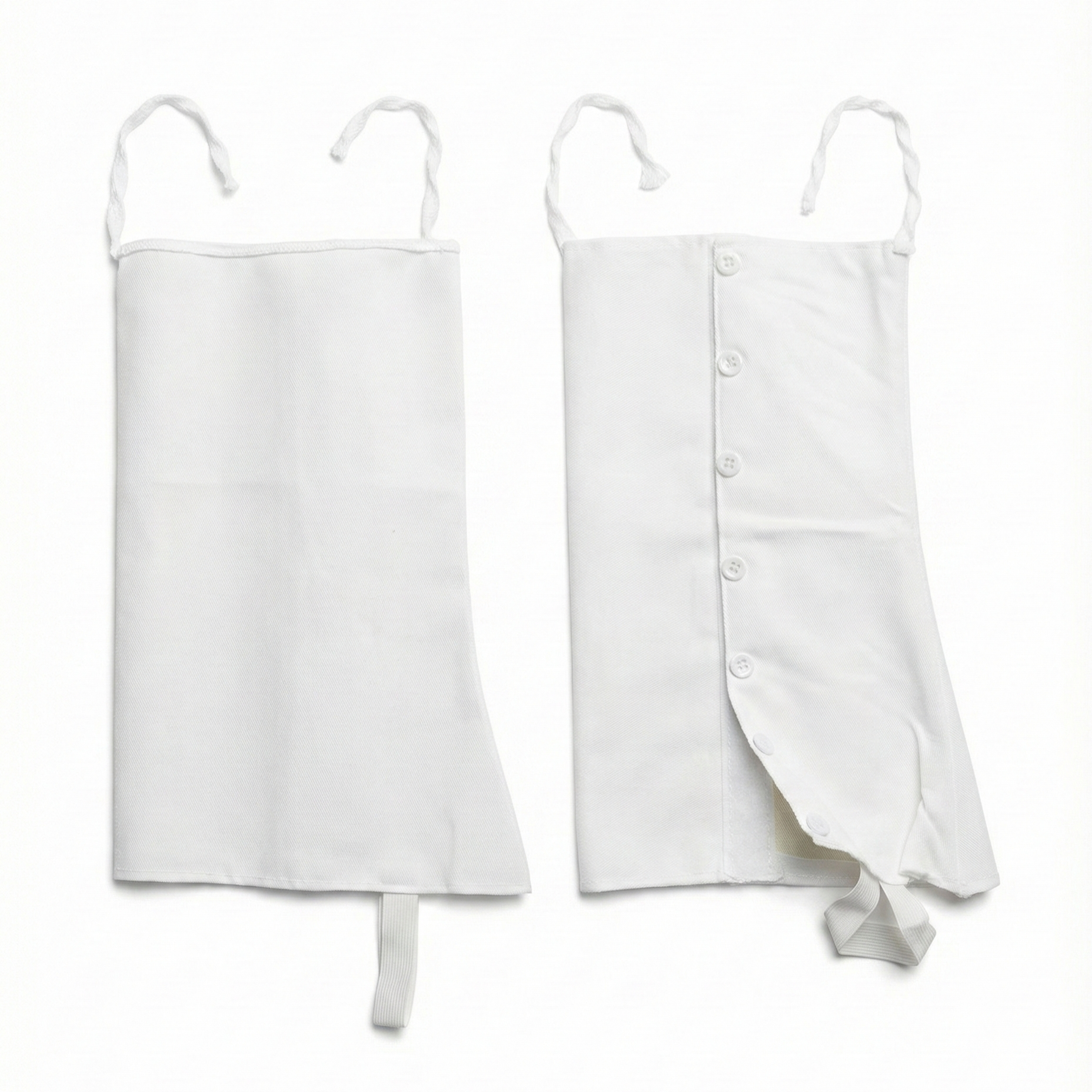 NCC white anklet cloth spats velcro type with button display for parade ncc online store