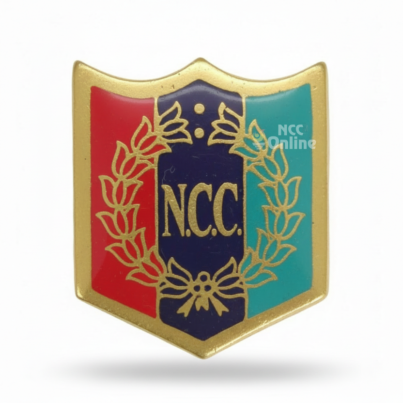 Buy NCC Shield Camp Badge – National Cadet Corps Tri-Colour Emblem ...