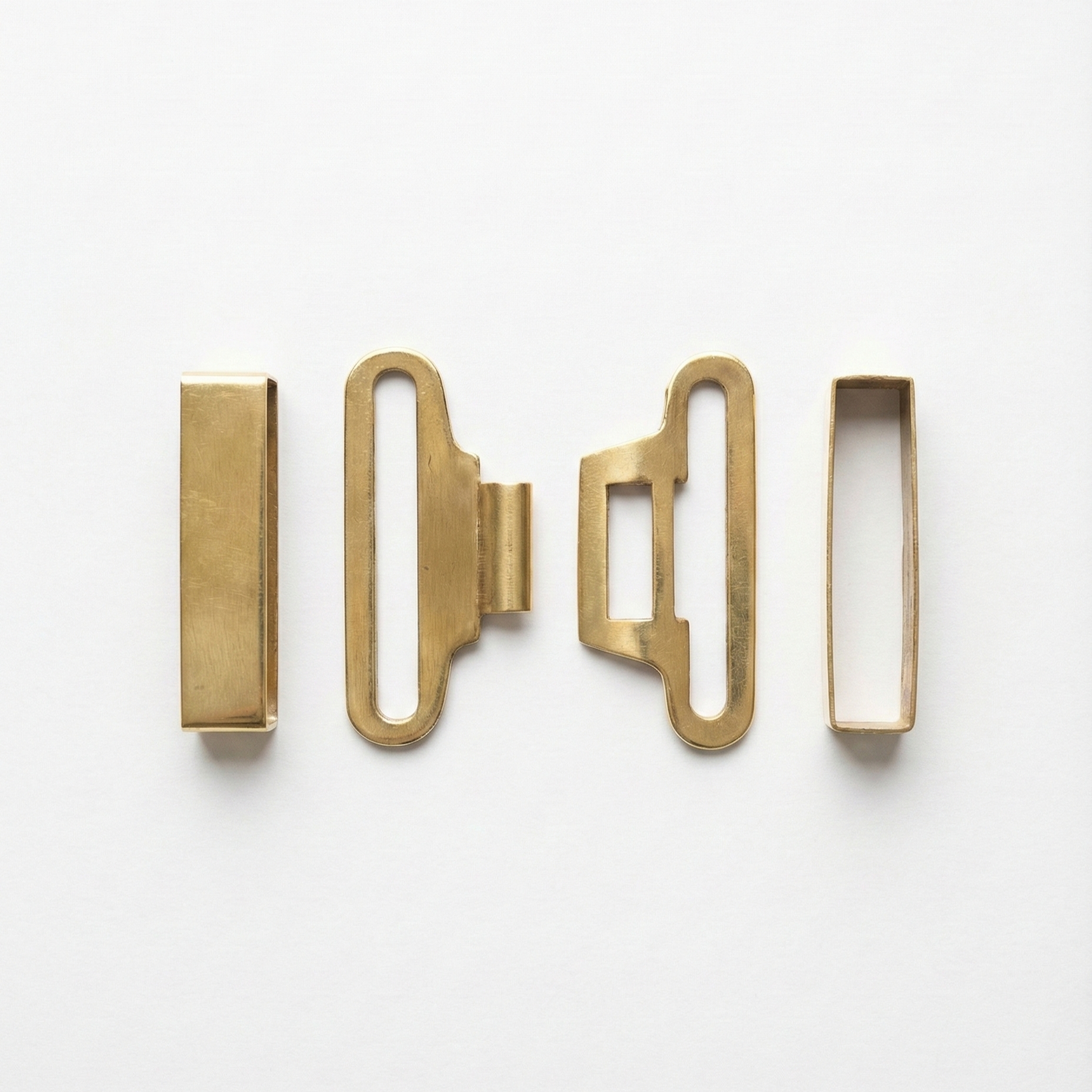 Heavy brass NCC belt buckle runner set with male and female components for NCC web belt use online store