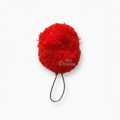 NCC red woolen pom pom for beret cap with metal attachment loop for cadet uniform store